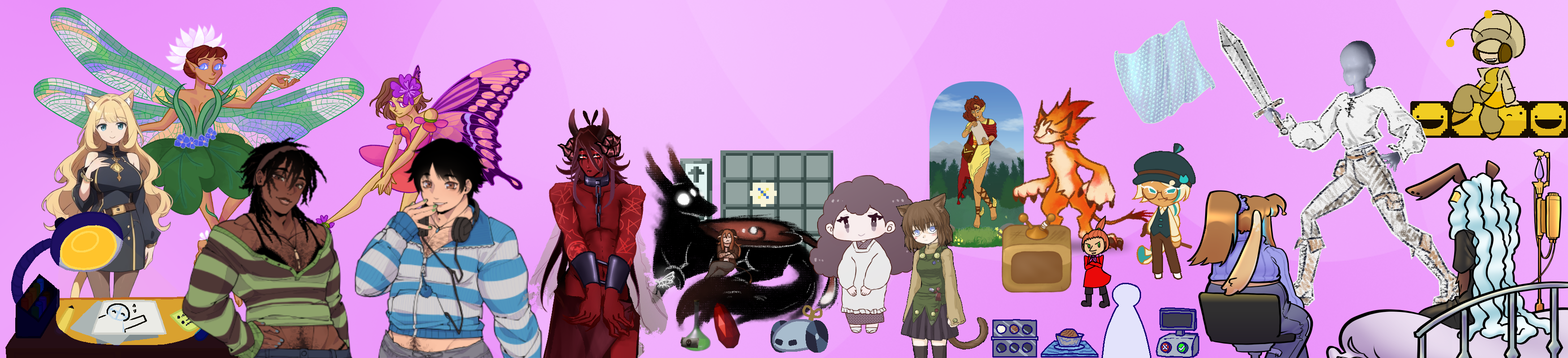 Ghost Jam 2025's ending banner, showing all of the year's entries together.